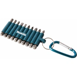 Набор бит 10 шт с карабином Makita D-65028