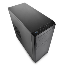 Корпус MicroATX Без БП Deepcool WAVE V2 DP-MATX-DPWAVE2 Стенка с перфорацией для вентиляции, 2xUSB 2.0, 1xUSB-A 3.2 5Гбит/с, HD Audio+Mic, 2x3.5", 3x2.5", VGA MAX 340mm, CPU MAX 140mm, сталь 0,6mm Black