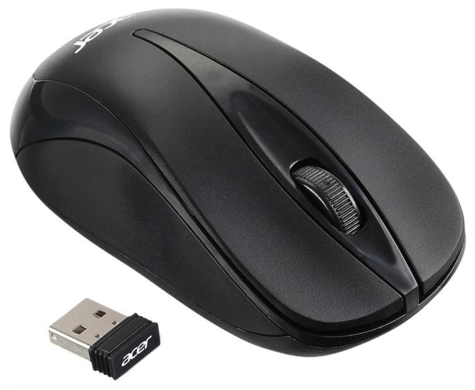 Мышь Acer OMR131 черный оптическая 1000dpi беспров. USB для ноутбука 3but (ZL.MCEEE.01E)
