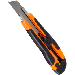 Нож Вихрь 18мм, 1шт, оранжевый/черный [73/10/10/3]