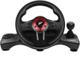 Руль FlashFire Force (WH-2304V) (проводной, интерфейс: USB, управление: педали, блок переключения передач, подрулевые переключатели, функция вибрационной обратной связи, совместимость: PS 3/PC/PS 4/Xbox One, цвет: черный/красный)