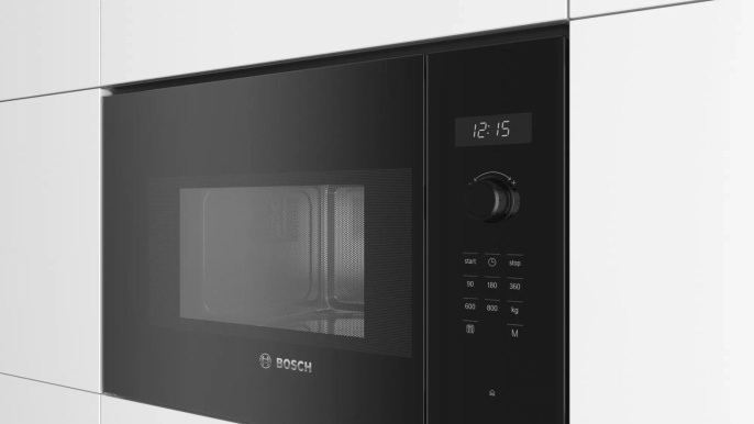 Микроволновая печь Bosch BFL524MB0 20л. 800Вт черный встраиваемая