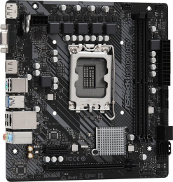 Материнская плата ASRock H610M-HDV Soc-1700 H610 PCI-E 4.0x16 PCI-E 3.0x1 2xDDR4 3200MHz VGA+DP+HDMI mATX RTL