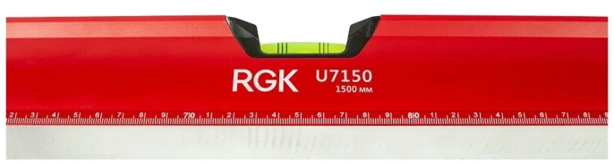 Уровень пузырьковый RGK U7150 150см, магнитный, глазков: 3шт