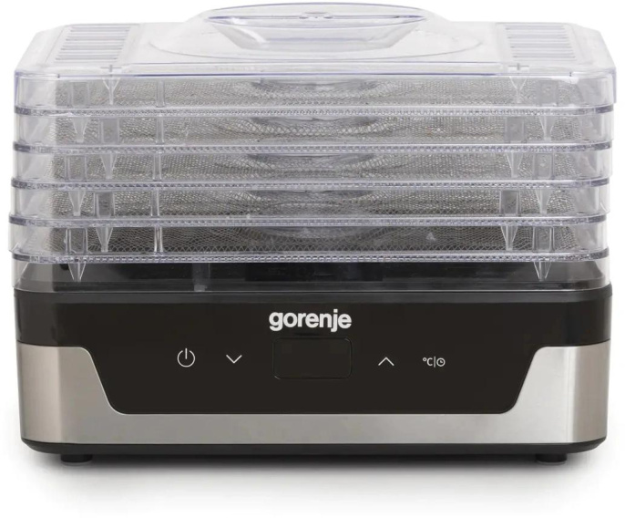 Сушка для фруктов и овощей Gorenje FDK400DE 5под. 240Вт нержавеющая сталь