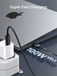Кабель CABLETIME CT40M (CT-C160-U31-TB4-BB2.5) 2.5 м THUNDERBOLT 4 8K/40G/100W черный