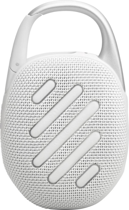 Колонка порт. JBL Clip 5 белый 7W Mono BT 10м 1400mAh