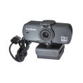 Веб-камера широкоугольная ExeGate Stream C940 Wide 2K AF T-Tripod (4Мп, 2560x1440, 30fps, H.264, автоматический фокус, защитная шторка, штатив Tripod Tele Ball в комплекте, широкоугольный 4-линзовый (стекло) объектив 89°, микрофон с шумоподавлением, униве