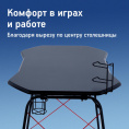 Стол игровой Oklick 531G, МДФ, карбон