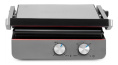 Электрогриль DOMFY Metal DSM-EG502, черный и серебристый