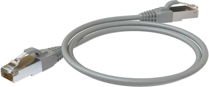 Патч-корд Sysmatrix PC 4545.5ES26.1LSZHGY F/UTP RJ-45 вил.-вилка RJ-45 кат.5E 1м серый LSZH