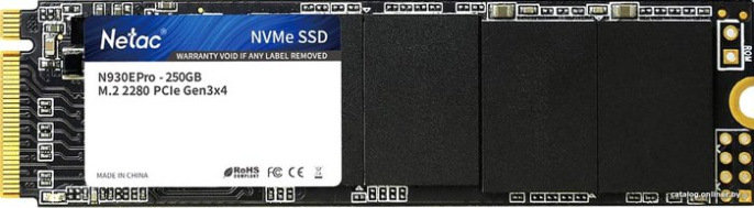 SSD накопитель M.2 2280 M PCI Express 3.0 x4 Netac 128GB N930E PRO NT01N930E-128G-E4X 1591/594 MBps TLC