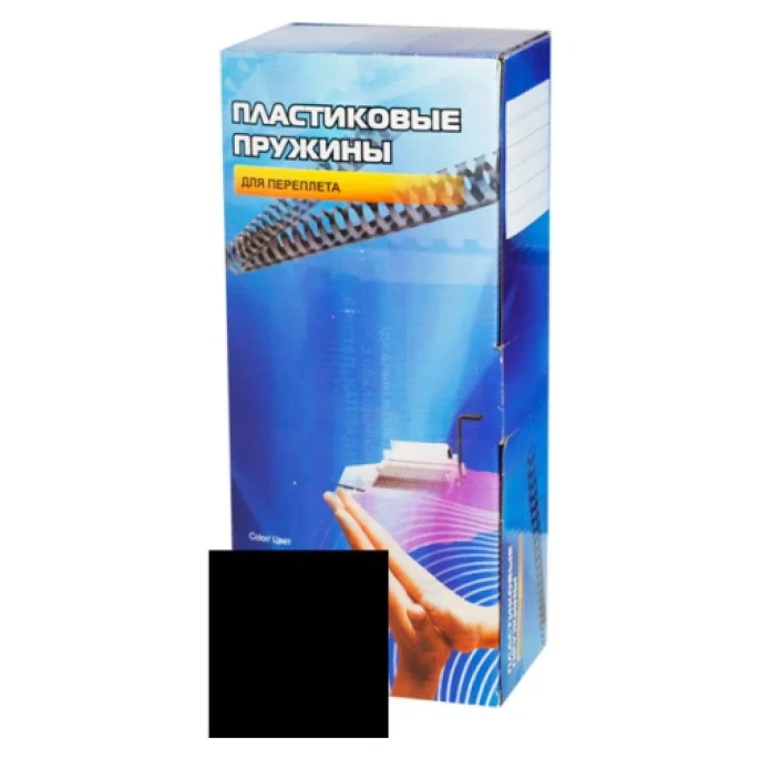 Пластиковые пружины Office Kit 4,5 мм, черные, 100 шт. BP2136
