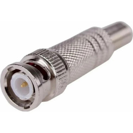Proconnect 05-3073-4 РАЗЪЁМ штекер BNC под винт с пружиной металл 50 и 75 Ом, диаметром до 7мм, к видеокамерам [05-3073-4]