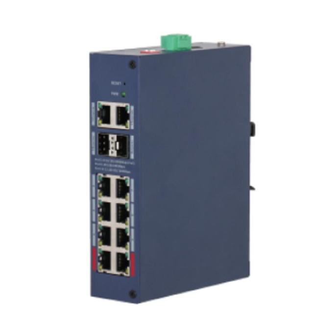 DAHUA DH-CHS4212-8GT-110 8-портовый гигабитный PoE коммутатор с функцией облачного управления 8 RJ45 10/100/1000Мбит/с PoE/PoE+/Hi-PoE/IEEE 802.3bt , 2 RJ45 10/100/1000Мбит/с uplink , 2 SFP 1000Мбит