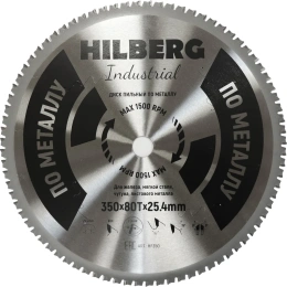 Диск пильный Hilberg Industrial Металл 350x25.4x80Т HF350