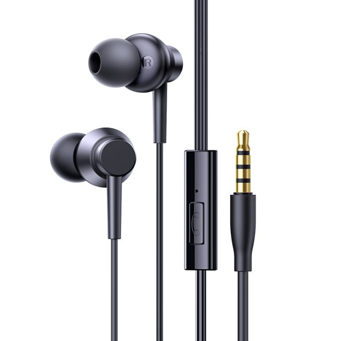 Наушники Baseus A00164200113-Z1 Encok HZ11 3.5 проводные, длина провода 1,2 м, микрофон высокой четкости,проводные Cluster Black