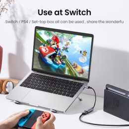 Внешняя карта видеозахвата UGREEN CM489 40189 USB 1080P Video Capture Device. Цвет: серый
