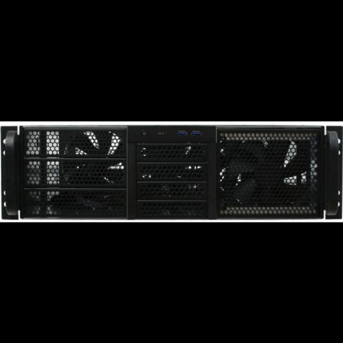 Procase RE306-D3H9-C-48 Корпус 3U server case,3x5.25+9HDD,черный,без блока питания,глубина 480мм,MB CEB 12"x10.5"