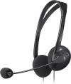 Гарнитура Defender Aura 102,  для компьютера, накладные,  проводные, черный [63102]