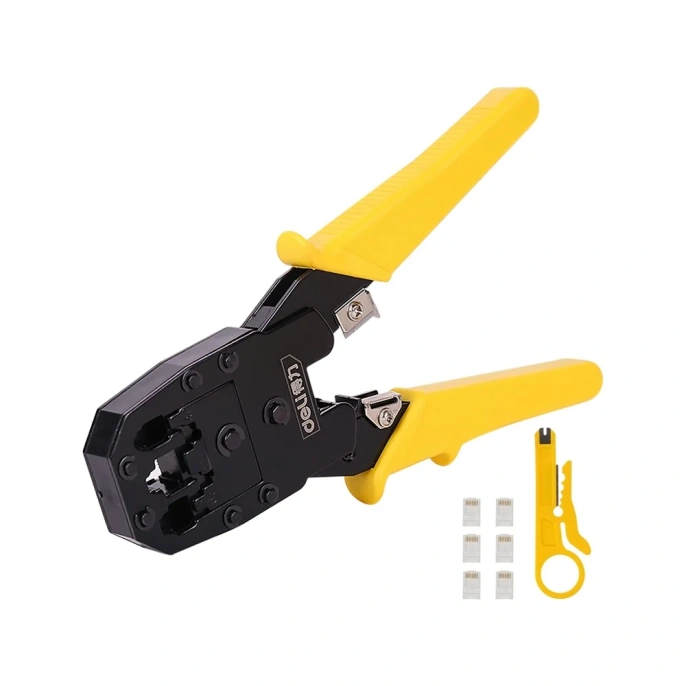 Обжимные клещи DELI DL2468 4P, 6P, 8P 98340