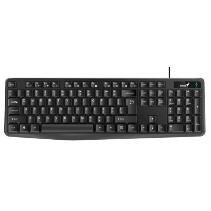 Клавиатура Genius KB-117, USB, мембранная, черный [31310016402]