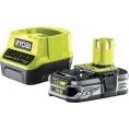 Набор Ryobi ONE+ RC18120-125 5133003359 аккумулятор (18 В; 2.5 А*ч; Li-Ion) и зарядное устройство RC18120