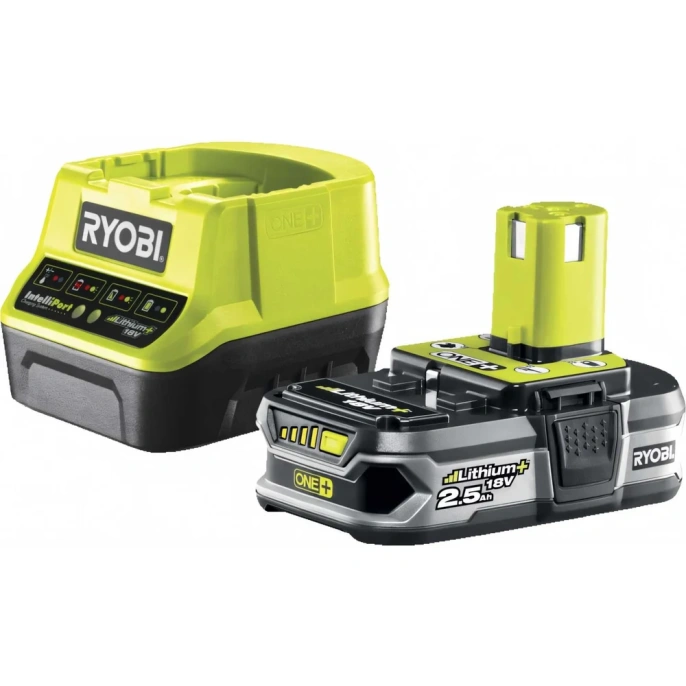 Набор Ryobi ONE+ RC18120-125 5133003359 аккумулятор (18 В; 2.5 А*ч; Li-Ion) и зарядное устройство RC18120