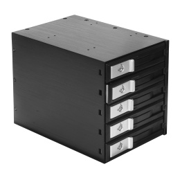 Корзина для HDD ExeGate HS535-01 (универсальная, на 5*3,5" SATA/SAS HDD, занимает 3*5,25" отсека, RTL) EX264646RUS