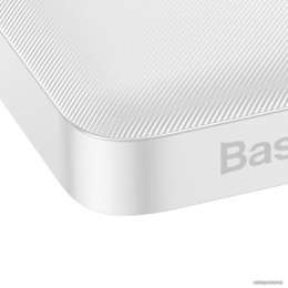 Портативное зарядное устройство Baseus PPBD050002 Bipow Digital Display Power Bank 10000mAh 15W White модель PPBD10 Overseas Edition, в комплекте кабель USB-Micro USB, 25 см