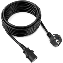 GEMBIRD Кабель питания Cablexpert PC-186, 1.8м, Schuko- C13, 6А, черный, с заземлением