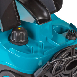 Пароочиститель Bort BDR-2300-R 93722609 напольный, 2100 Вт, объем бачка: 1.5 л, постоянная подача пара: 45 г/мин, время непрерывной работы: 35 мин, горизантальное/вертикальное отпаривание, время нагревания: 360 сек