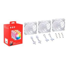 Вентилятор 120mm ADATA XPG VENTO 120 ARGB НАБОР 3 в 1 VENTO120ARGBPWM3C-WHCWW 4-pin, PWM, 120x120x25mm, 300-1850об/мин White