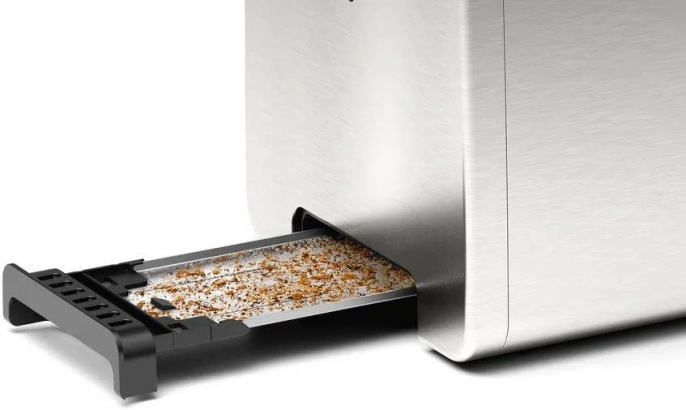 Тостер Bosch TAT4P420,  нержавеющая сталь/черный