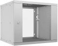 Cabeus WSC-05D-9U55/45 Шкаф телекоммуникационный настенный 19" 9U, серия LIGHT разборный, дверь стекло, цвет серый