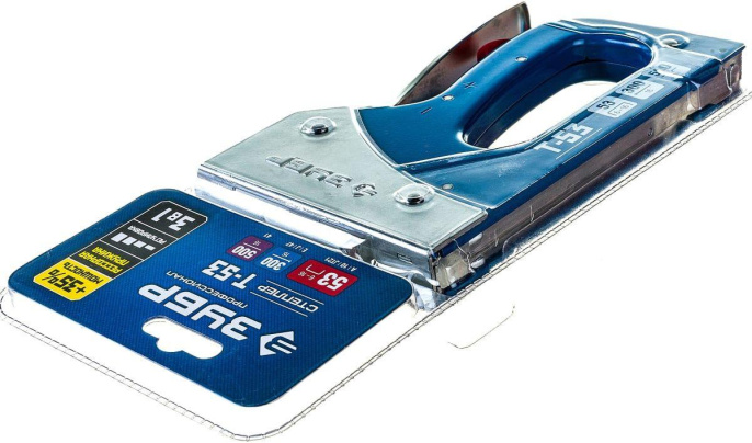 Степлер ручной Зубр Про-53 скобы тип 53: 6-16 мм гвозди тип 300 / 500