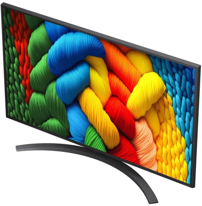 43" Телевизор LG 43NANO81A6A.ARUG NanoCell, 4K Ultra HD, черный, СМАРТ ТВ, WebOS