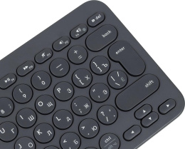 Клавиатура беспроводная Logitech K380 (DARK GREY, Multi-Device, Bluetooth Classic (3.0), 2 батарейки типа ААА)