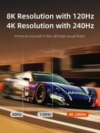 Кабель CABLETIME CD13L (CT-DP16K-AG2) 2 м, DisplayPort 2.1 16K@60Hz 8K@120Hz 4K@240Hz 80Гбит/с