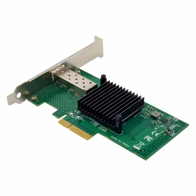 ORIENT XWT-INT520PE4 SFP, Сетевая карта PCI-Ex4 v2.0 1xSFP+ 10GbE Server NIC, Intel 82599EN chipset, 10/1 Гбит/с, 2 планки крепления в комплекте