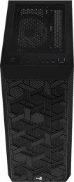 Корпус ATX Aerocool Hive-G-BK-v2, Midi-Tower, без БП, черный [accm-pv27043.11]