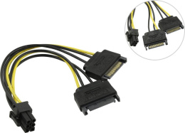 Orient C513 Переходник питания для видеокарт 2SATA M- 6pin