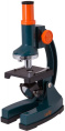 Микроскоп Levenhuk LabZZ M1 монокуляр 100-300x на 3 объектива зеленый/оранжевый (69739)