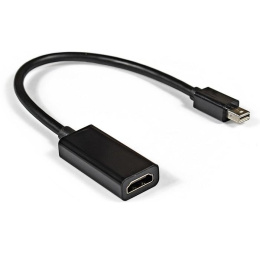 Кабель-переходник miniDisplayPort-HDMI ExeGate EX-mDPM-HDMIF-0.15 (mini20M/19F, 0,15м) EX284922RUS