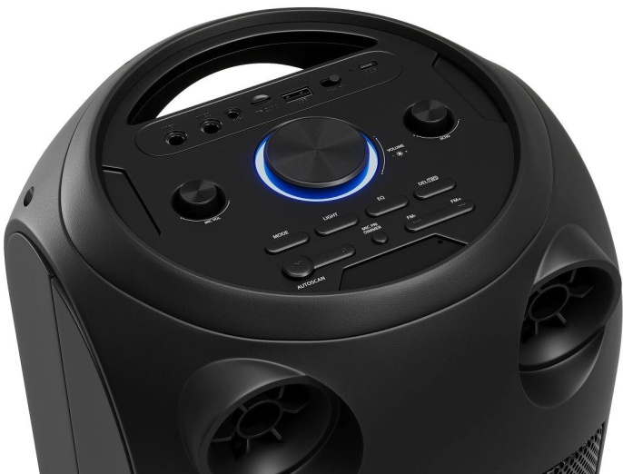 Музыкальный центр Digma D-MC1720, 80Вт, с караоке, Bluetooth, FM, USB, micro SD, черный