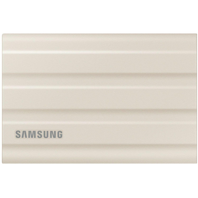 Внешние HDD и SSD/ Samsung External SSD T7 Shield, 1TB, Type C-to-C/A, USB 3.2 Gen2, R/W 1050/1000MB/s, IP65, 88x59x13mm, 98g, Beige 12 мес.