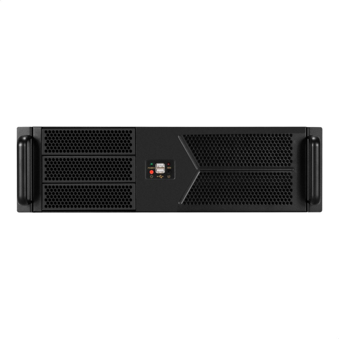 Серверный корпус ExeGate Pro 3U400-07 RM 19", высота 3U, глубина 400, без БП, 2*USB EX297730RUS