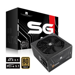 Блок питания 850W/ Power Supply Thermalright, 850W 80+ Gold ATX, 3.1, PCIe 5.1, Full modular, 1x24 20+4 pin 600mm, 2xCPU 8 4+4 pin 650mm, 2xPCIe*2 8 6+2 pin 650+150mm, 1x12VHPWR PCIe 5.1 12+4pin 600mm, 2xSATA*4 450+150+150+150mm, 1xMOLEX4pin*3 500+150+15 