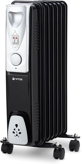 Радиатор масляный Vitek VT-1717 1500Вт черный