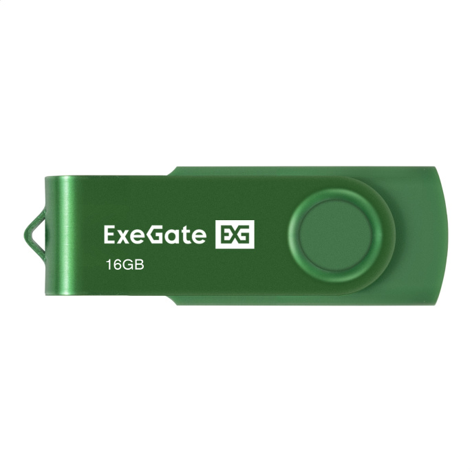 USB-флеш накопитель ExeGate Jet 16GB зеленый USB2.0, 480Mbps, пластик/металл EX302041RUS